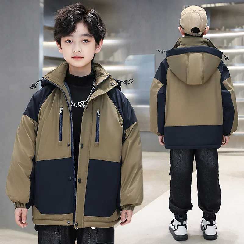 Children Winter Hood Outerwear Coats Clothes for Boy Warm Parka Jacket Korean Fashion Kids High Quality Teen Warm Thicken OutfitXJ241021