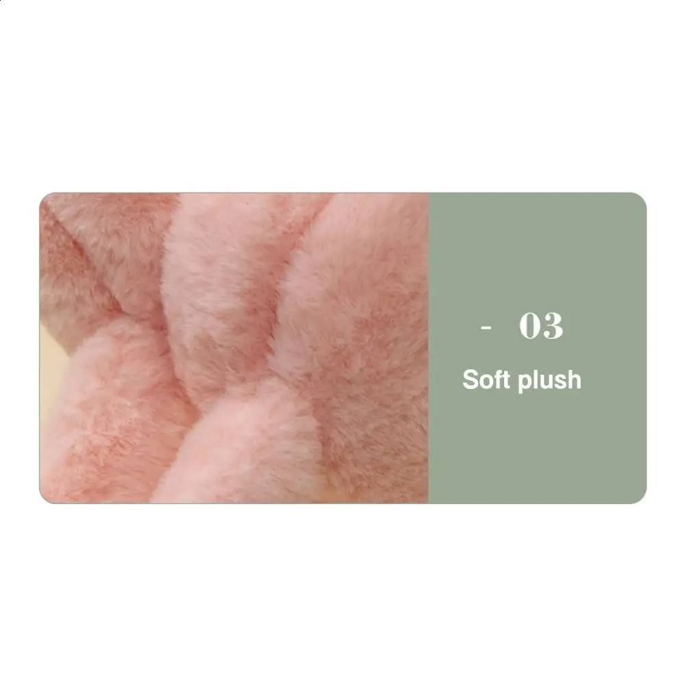 Windproof Moving Jumping Ears Winter Warm Earmuffs Heart Bear Airbag Plush Ear Muffs Outdoor Ear Covers for Ladies Girls 241024