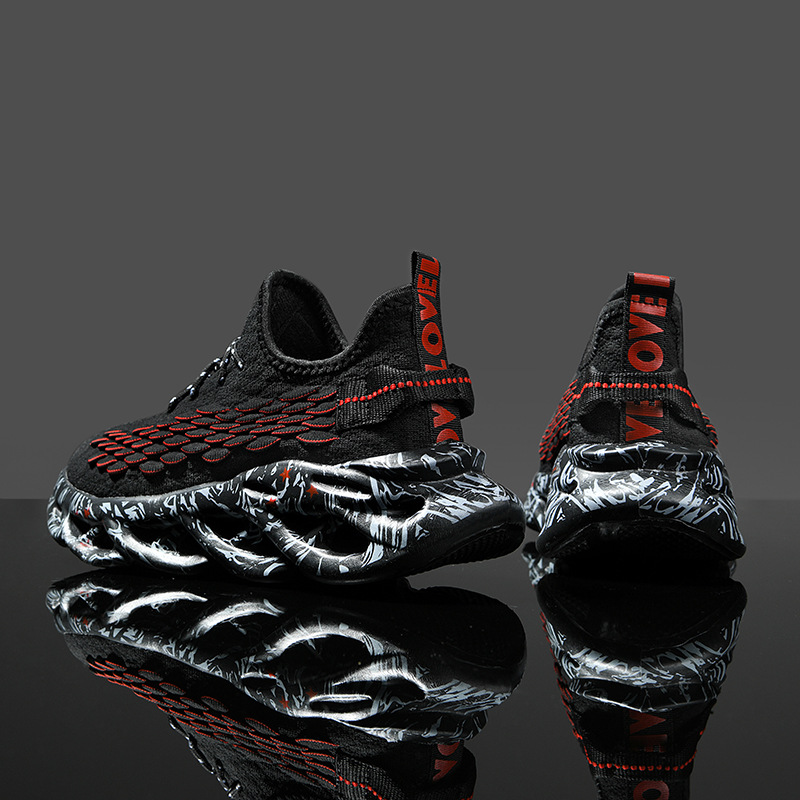 Men Fashion Sports Blade Trendy Design Plus Size Casual Athleisure Style Flying Woven Breathable Running Shoes Multi Colors Free shipping