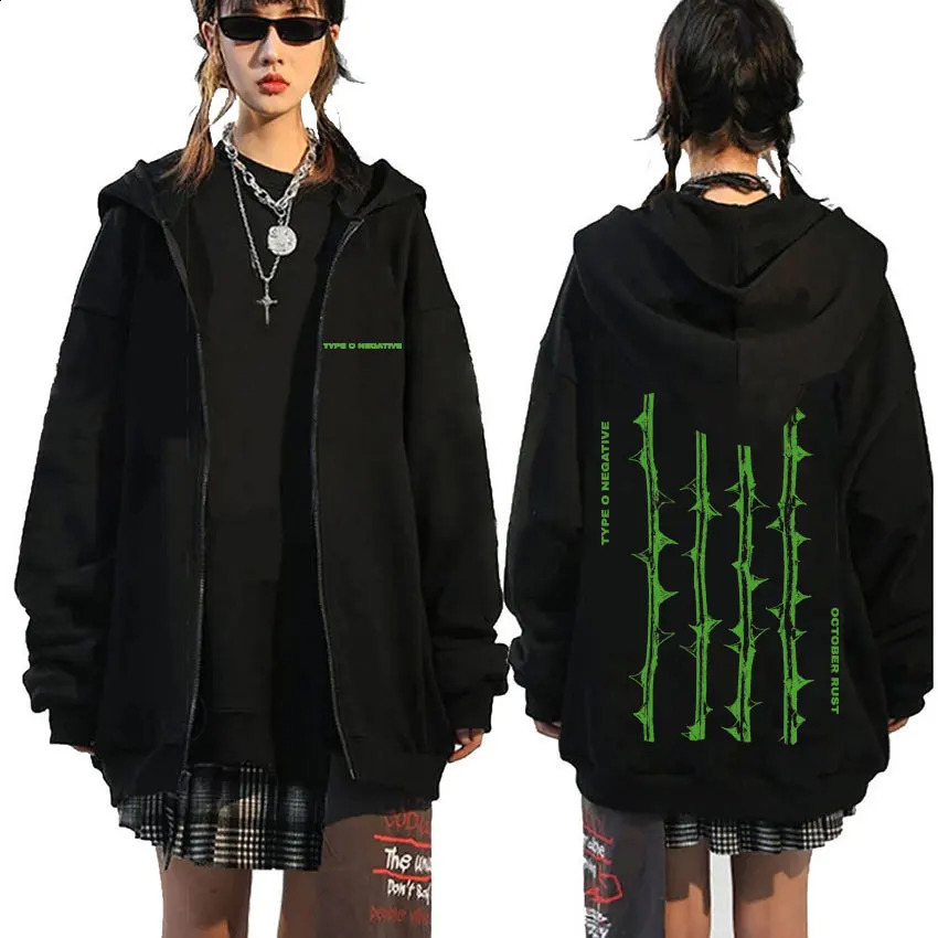 Rock Band Type O Negative Suspended in Dusk Essential Zipper Hoodie Men Women Casual Vintage Zip Up Jacket Male Oversize Hoodies 241009