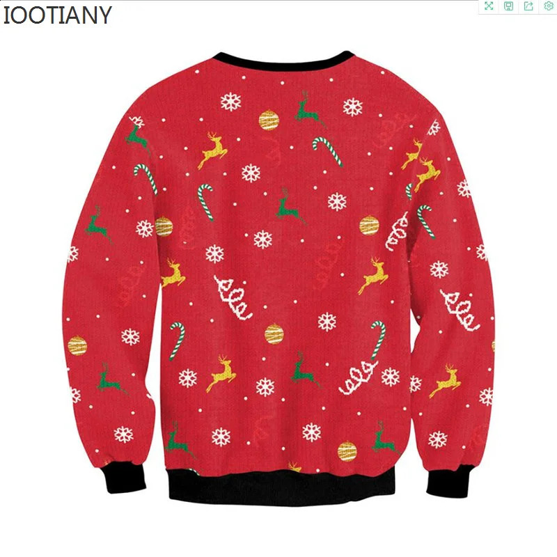 Men women ugly Christmas hoodies fun hump reindeer climate sticky Christmas fleas couple holiday parties Christmas sweaters 241021