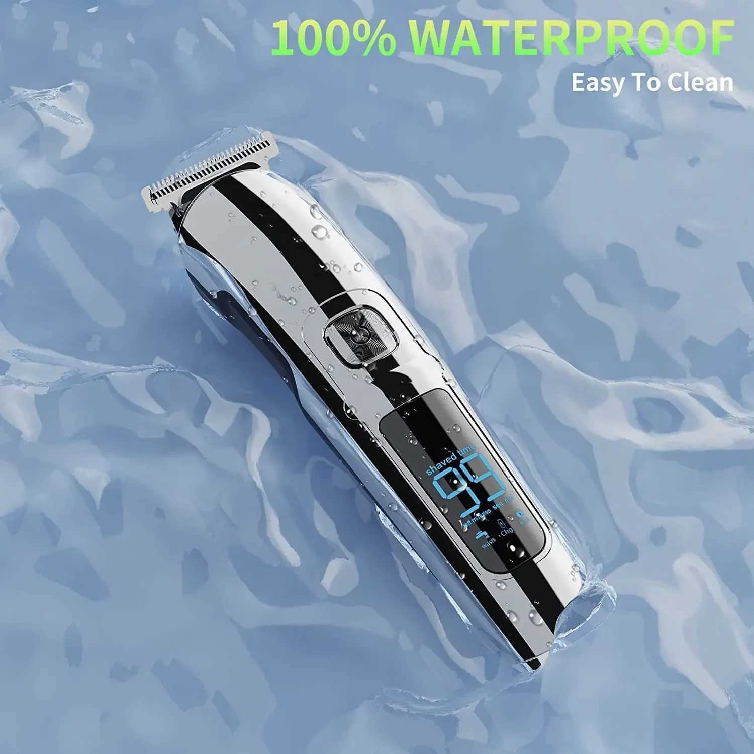 Kemei All In One Hair Beard Trimmer For Men Facial Body Groomer Hair Clipper Electric Shaver Nose Wet Dry Trimmer MustachePubic XJ250624