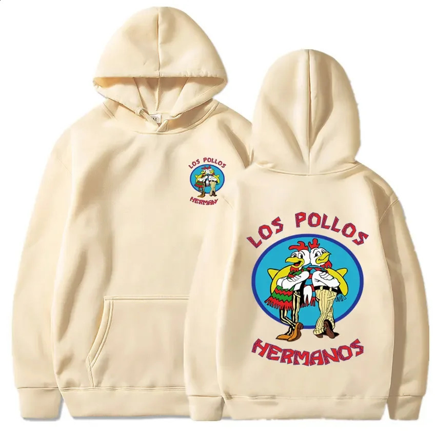 Breaking Bad Hoodie Los Pollos Hermanos Chicken Brothers Print Tracksuit Men Women Fashion Autumn Winter Fleece Loose Sweatshirt 241009