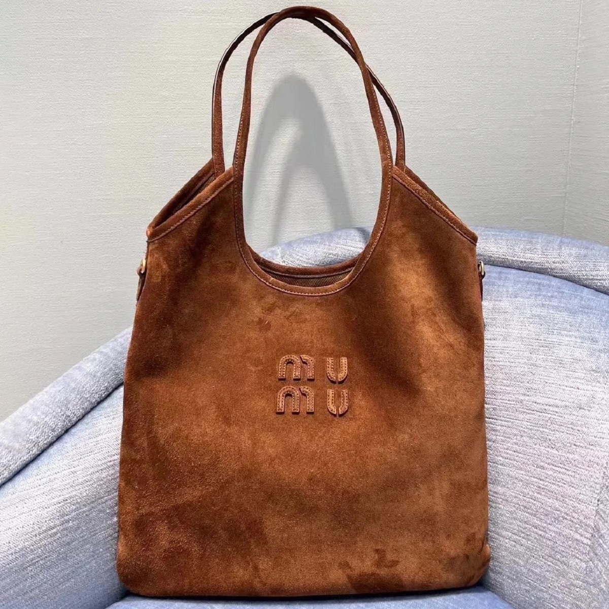 Shoulder Fashion Designer Women's Suede Patchwork Tote Crossbody Bag 241105