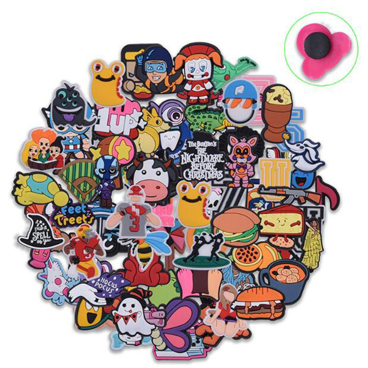 factory price random accessories mixture shoe charms decoration buckle fit for bag bracelet wristband boy girl unisex flowers gift