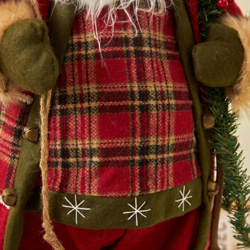 60cm Big Santa Claus Dolls Xmas Pendants Merry Christmas Tree Decor for Home Kids Naviidad Presents Noel Gifts Natal 241021