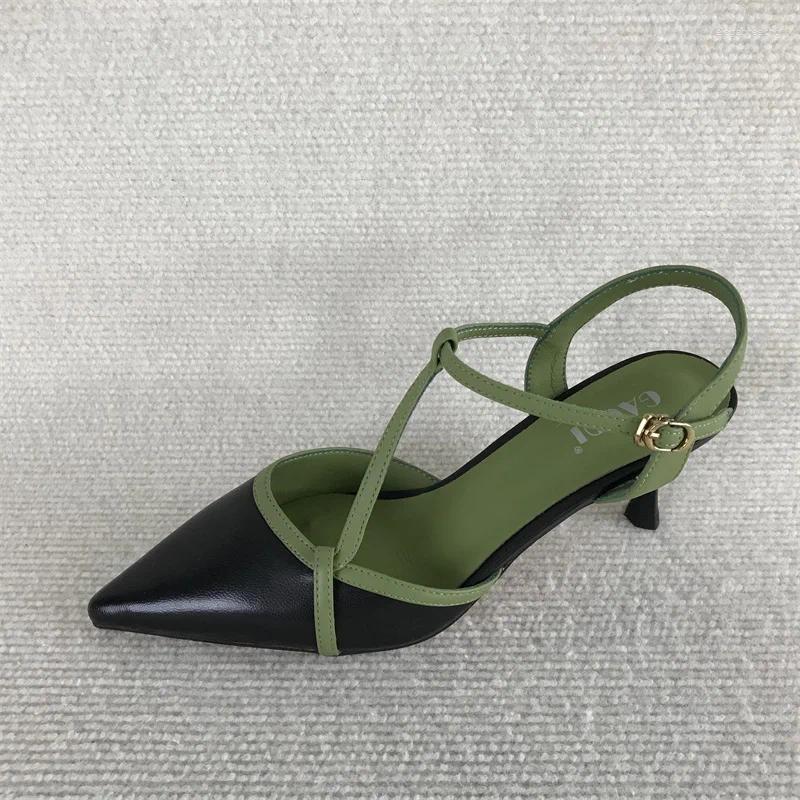 2025 S Fashion Designer Sandals Female Sandal Shoes Closed Toe Summer Girls Retro Scandals Woman Original Clo
