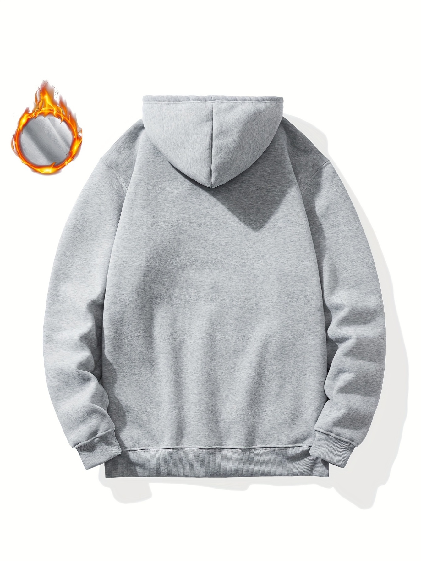 Men's Mountain Print Hoodie, Casual Polyester Pullover Sweatshirt, Long Sleeve, Regular Fit, Winter Fashion, American Style, Youth Plush, Unisex,