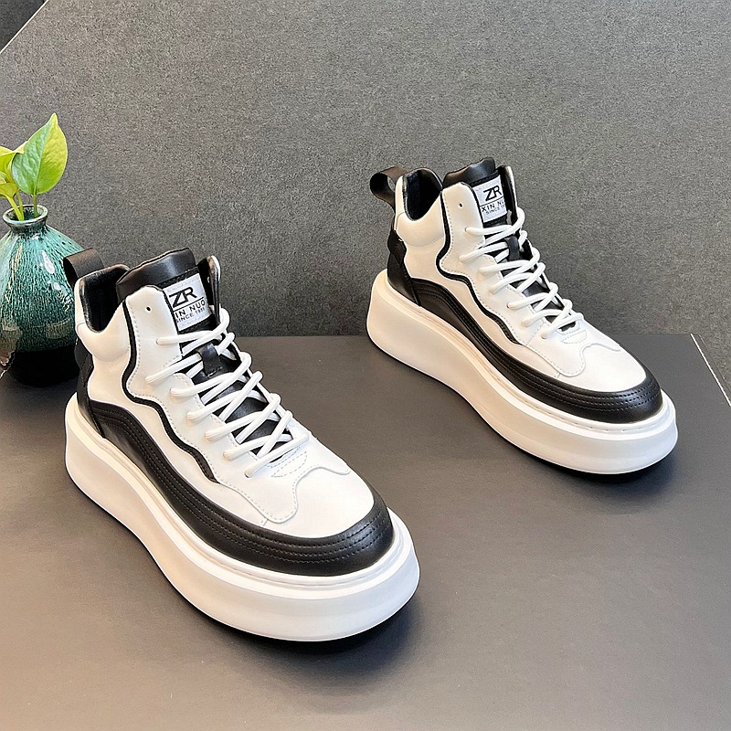 2024 Spring and Autumn New Breathable White Soft Leather Shoes Korean Edition Campus Bread Shoes Simple Fashion Versatile Leisure Sports Running Shoes