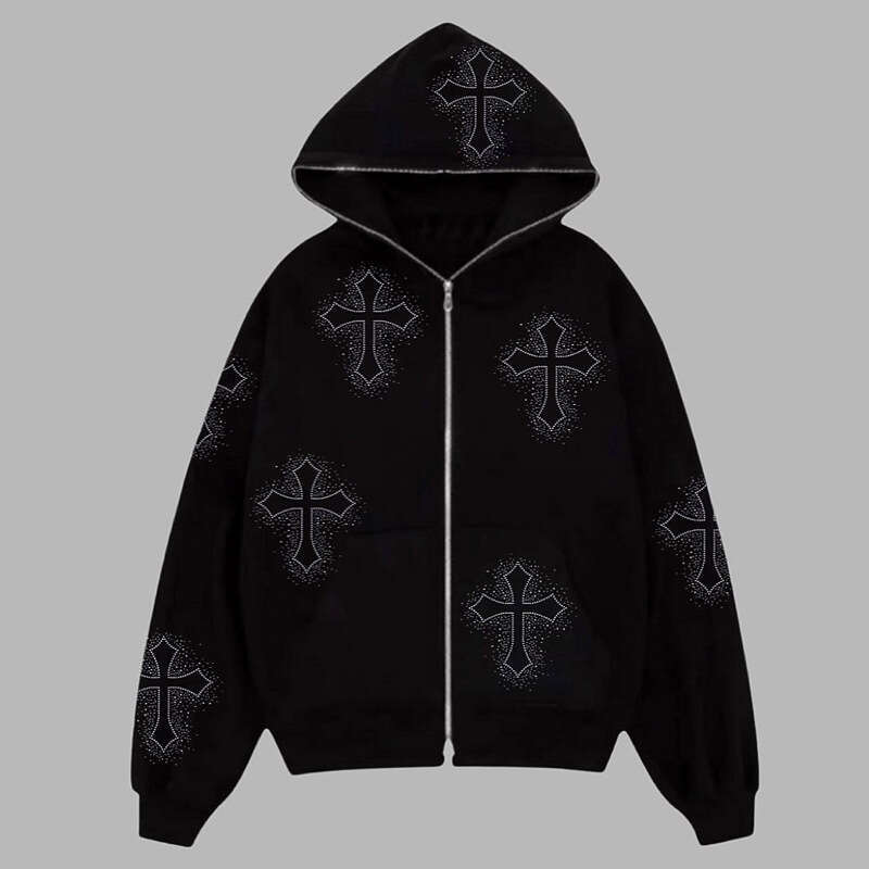 Factory direct sales of European and American stock Amazon autumn and winter hot stamping street men's and women's hooded sweatshirt loose G