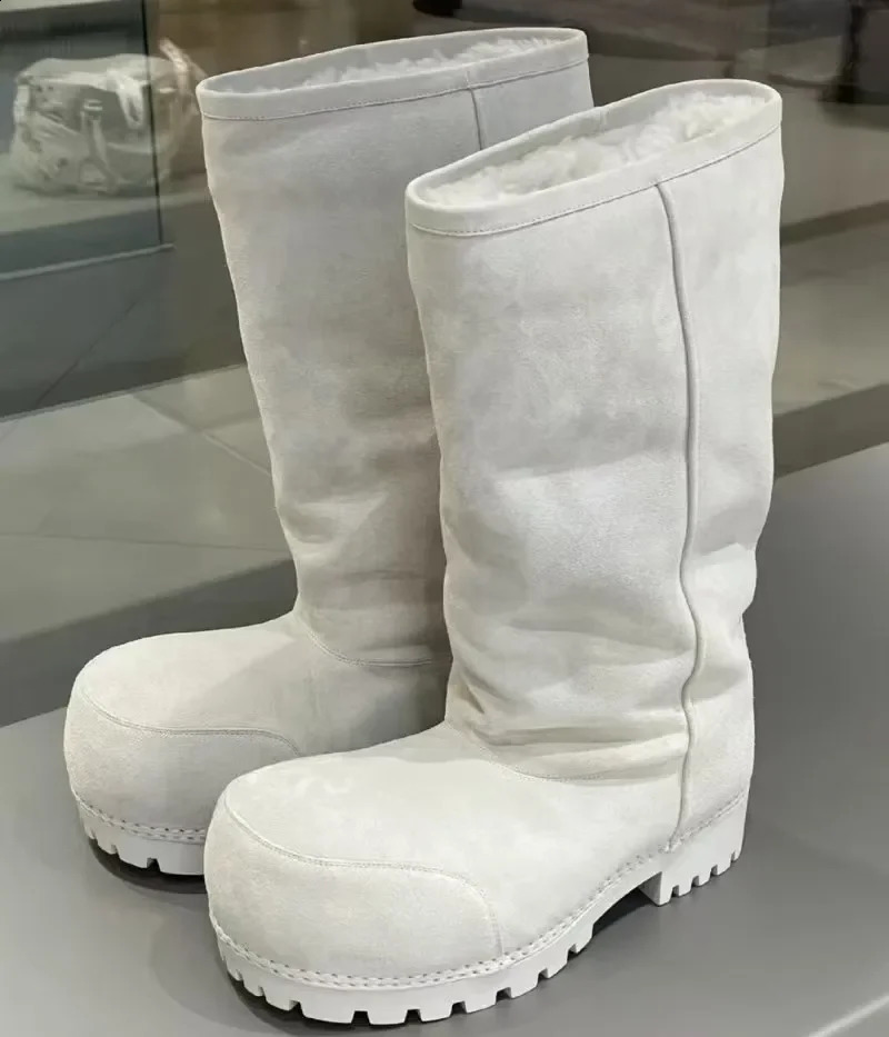 Long Tube Snow Boots for Women with Big Head Comfortable Winter Womens Thick Warm Cotton Shoes Female 241019 4