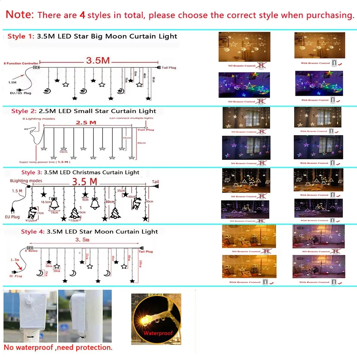 decoration bead garland curtain light LED for weddings family tree celebrations Navidad Christmas gifts 2025 Year 241021