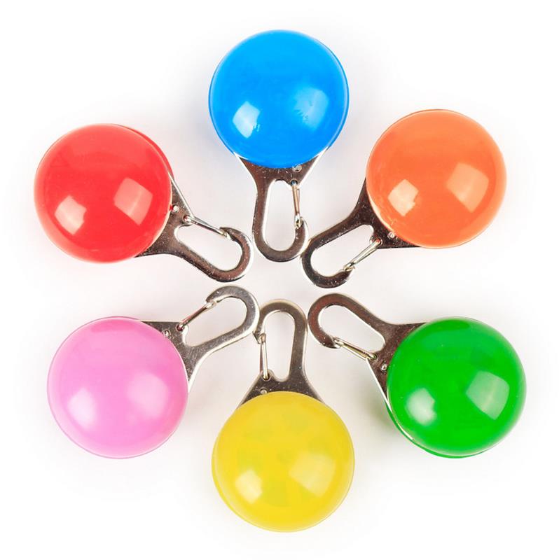 Pet Dog Cat Flashing Bright Safety LED Security Necklace Night Light Collar Pendant ni303
