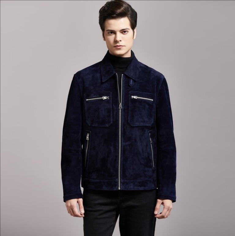 mens Jackets 2024 Autumn Warm Grey Jacket With Buttons Bomb Winter Top 240807 Drop Delivery Apparel Clothing Outerwear Coats Otd6M