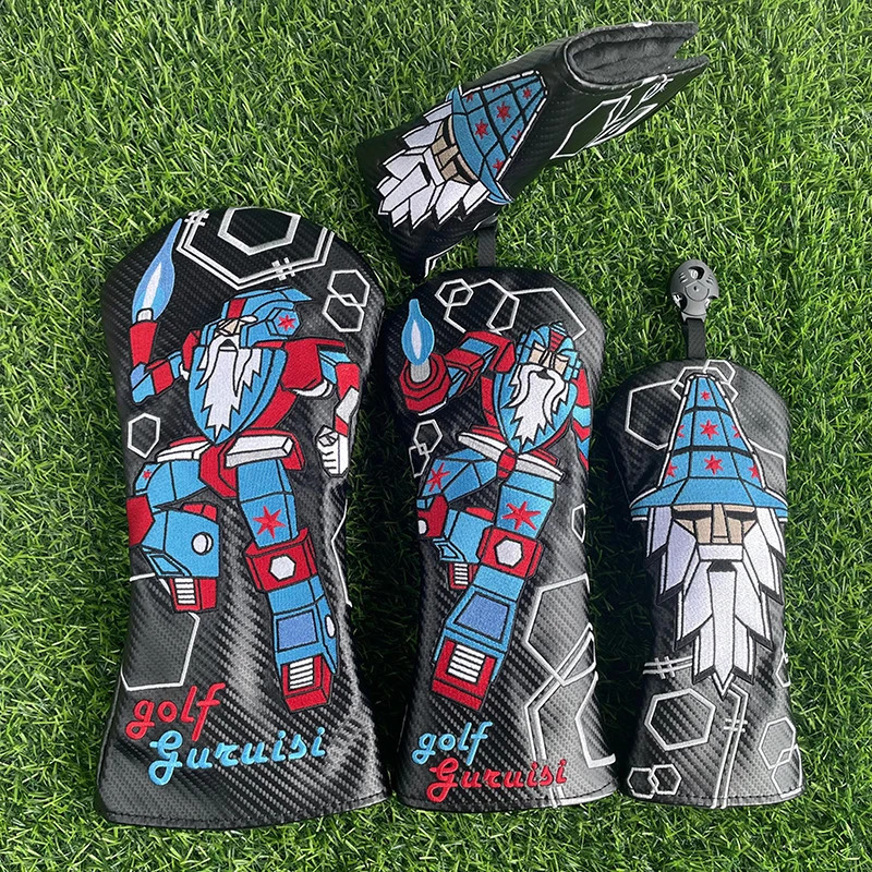 Robot wizard Golf Club Driver Fairway Woods Hybrid Putter and Mallet Putter Headcover For Golf Club Head Cover limited edition 241010 - view 3
