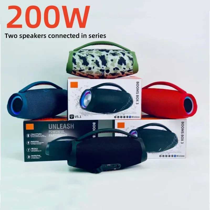 Loudspeaker box BOOMS BOX3 100W Ultra High Power Sound box Portable Home Karaoke Wireless Subwoofer Sound System caixa de som Bluetooth TWS/FM Z241021