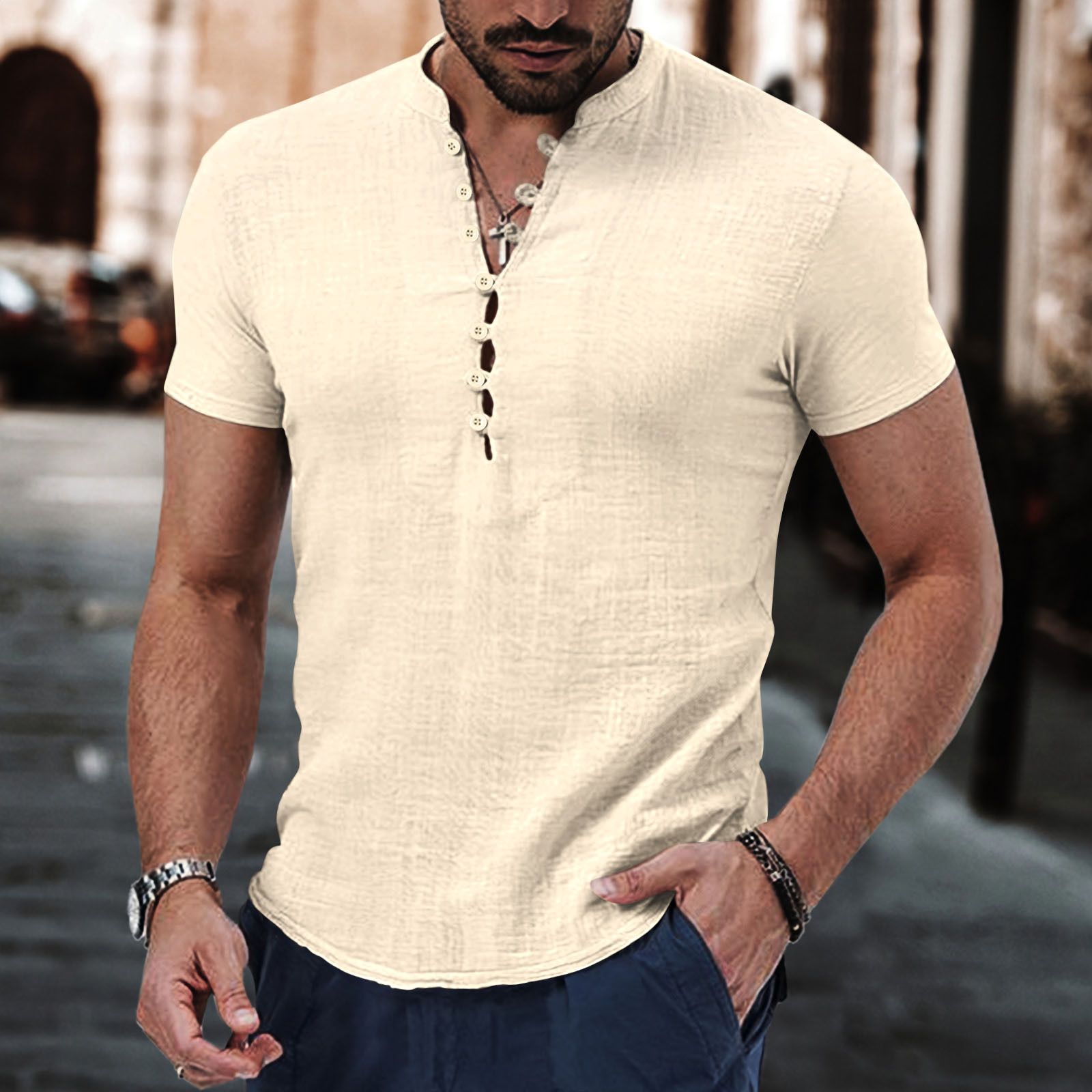 t shirt tshirt shirts polo shirt designer t shirt luxury cotton linen Fashion Business Plus Size Shirts Male Shirts short Sleeve Male Men Dress Shirts