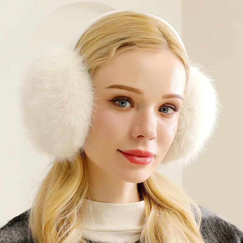 Soft Plush Ear Warmer Winter Earmuffs for Women Men Fashion Solid Color Earflap Outdoor Cold Protection Ear-Muffs Ear Cover 241024