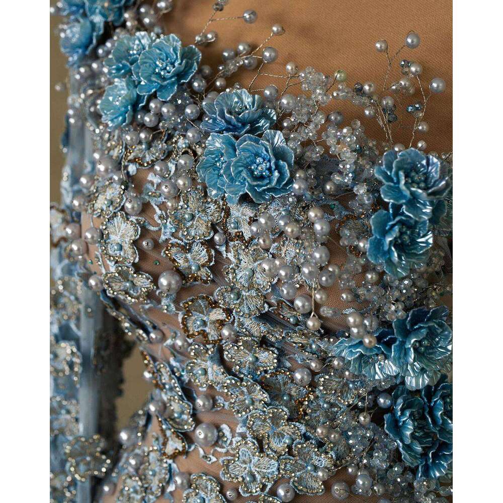 Wedding Dress Mermaid One Shoulder Crystal Pearls Sequined Detachable Train Bride Gown Vestido De Noiva Custom Made 6660306