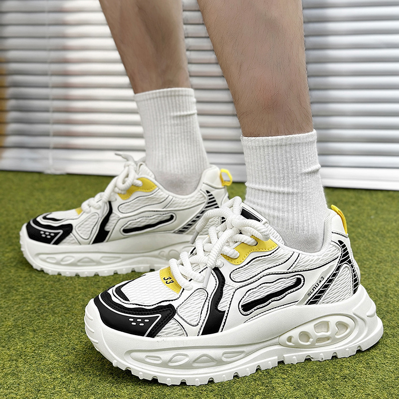 Men's New Spring Autumn Thick Soled Height Increasing Casual Sports Shoes