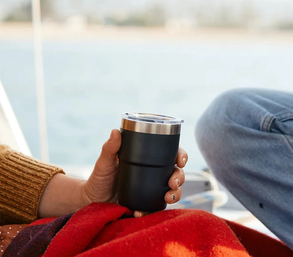 8-ounce stainless steel cup multi-color portable ice cup mini double-layer insulated coffee cup portable cup with lid 241021