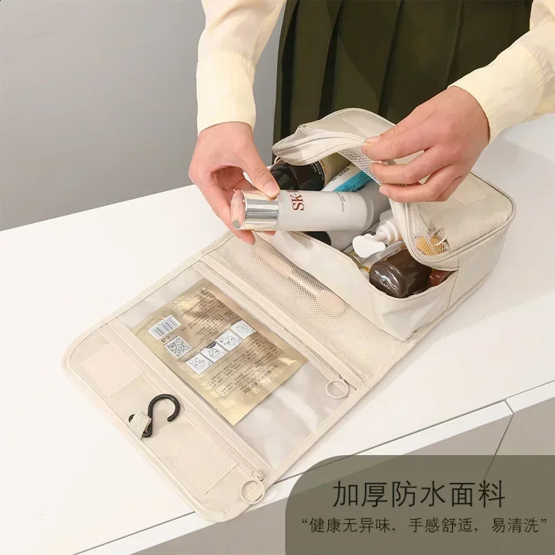High Quality Women Makeup Bags Travel Cosmetic Bag Toiletries Organizer Waterproof Storage Neceser Hanging Bathroom Wash 241019 zhanyishengli