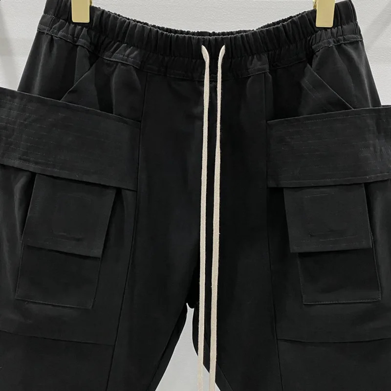 IEFB Mens Dark Motorcycle Casual Pants with Multi Pocket Function American Style Autumn/Winter 9C7900 241021