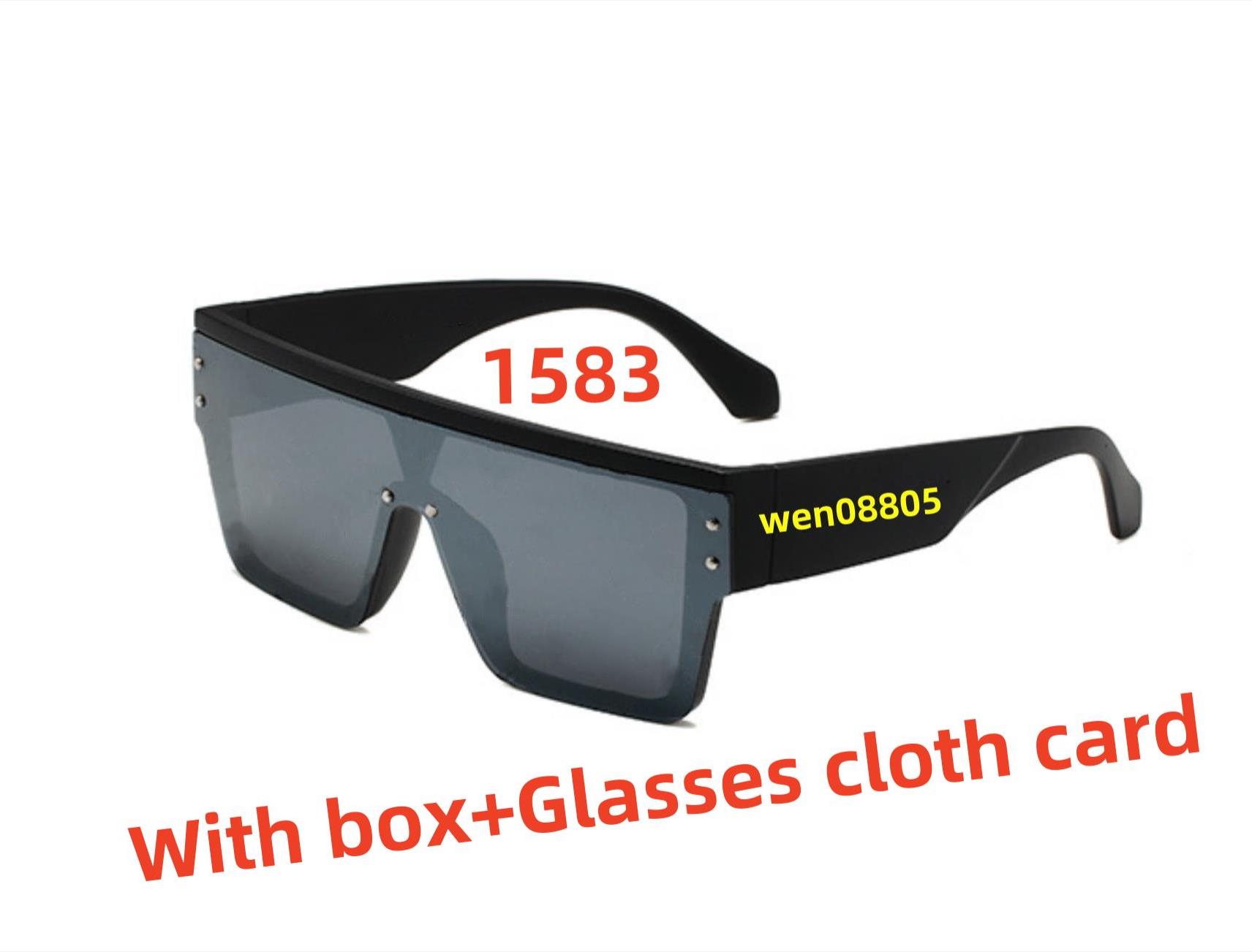 1583 Wholesale Fashion Designer Sunglasses for Men Women Luxury PC Frame Sun Glasses Classic Adumbral Eyewear Accessories Lunettes De Soleil with Box