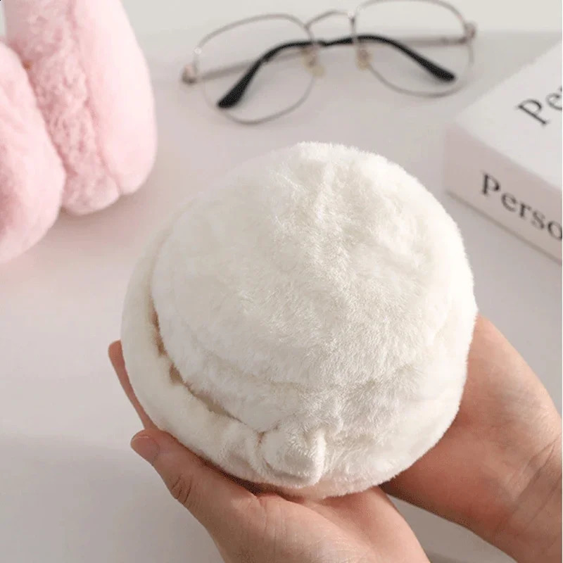 Sweety Plush Ear Cover Women Outdoor Winter Warmer Thermal Earmuffs Warm Headphones Earflap Fluffy Velvet Cool Muffs Protection 241024