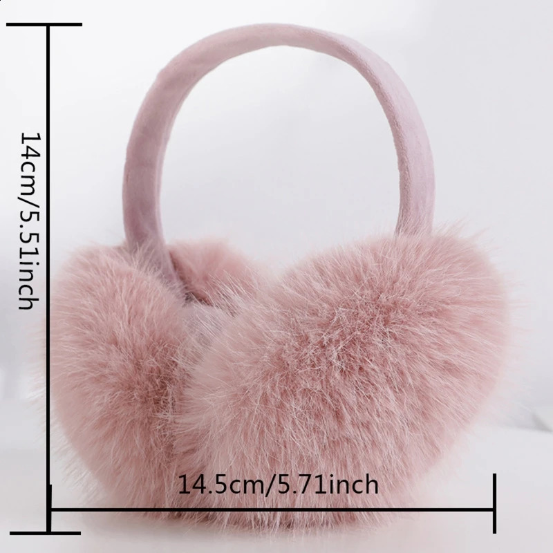 Soft Plush Ear Warmer Winter Earmuffs for Women Men Fashion Solid Color Earflap Outdoor Cold Protection Ear-Muffs Ear Cover 241024