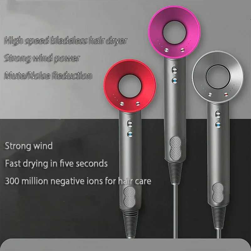 Professional Hair Dryer Hot Cold Wind Air Brush Hairdryer Negative Lonic Blow Dryer Strong PowerDryer Salon Tool 1500W 3th GearXJ241021