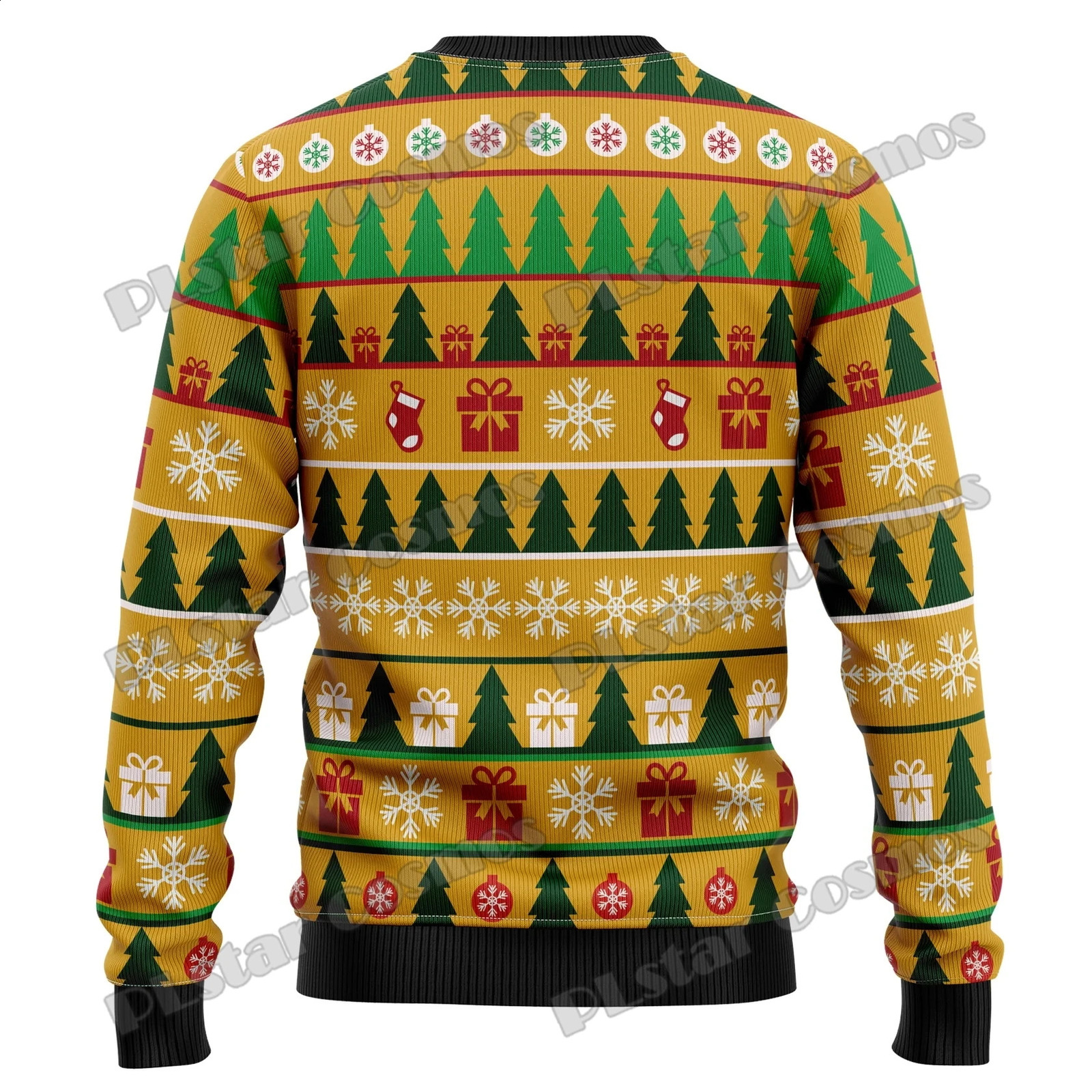 PLstar Cosmos Christmas Bell Beer 3D Printed Mens Ugly Christmas Sweater Winter Neutral Warm Knitwear Pullover MY22 241021