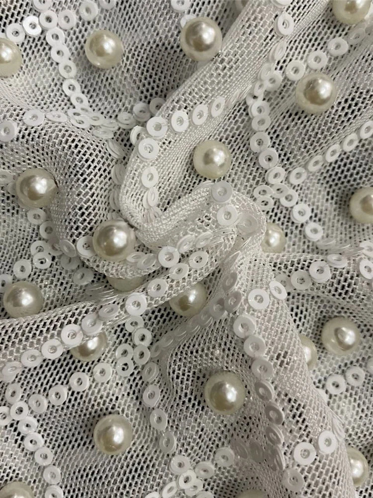 DEAT Fashion Womens 2-piece Set Slotted Single Button Back less Flower High Waist Sparkling Pearl Pants Summer 2024 Style 7AB4135 241021