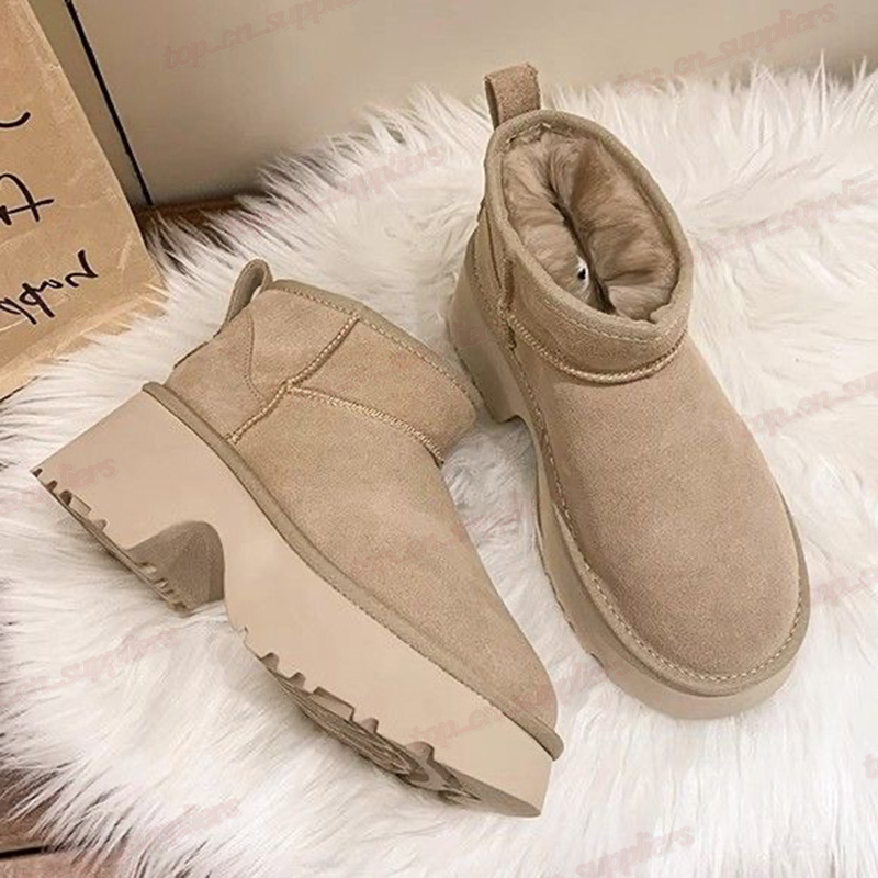 Womens Classic Designer boots ultra mini platform snow boot Tasman booties women Winter Warm Wool Shoes outdoor Tazz Suede Shearg platforms Slipper ie