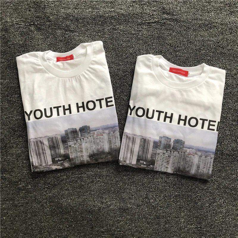 Gosha Building Long Sleeve Youth el Russia 032c High Definition Digital Printing Loose 241019CJ