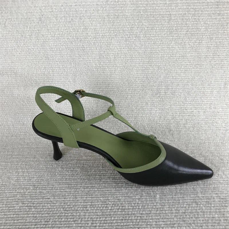 2025 S Fashion Designer Sandals Female Sandal Shoes Closed Toe Summer Girls Retro Scandals Woman Original Clo