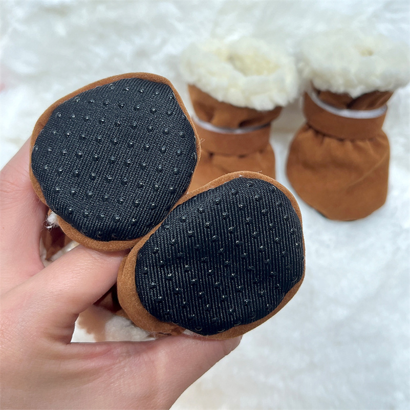 Non-Slip Warm Dog Shoes, Set of 4 - Cozy Winter Pet Foot Covers for Puppies dh910320090