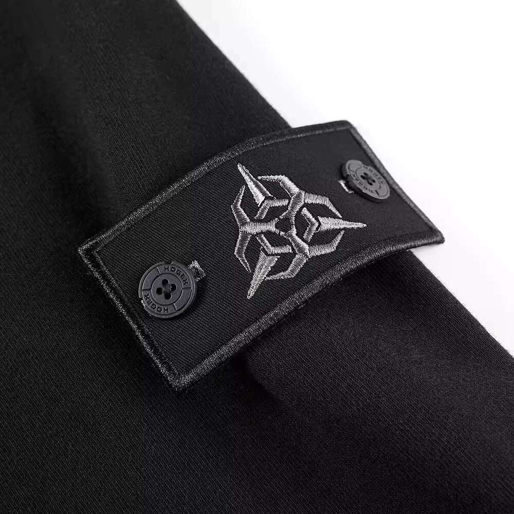 Tactical Hoodies Streetwear Autumn Functional Fake Two Pieces Patchwork Turtleneck Sweatshirt Pullover Men Hoodie Techwear