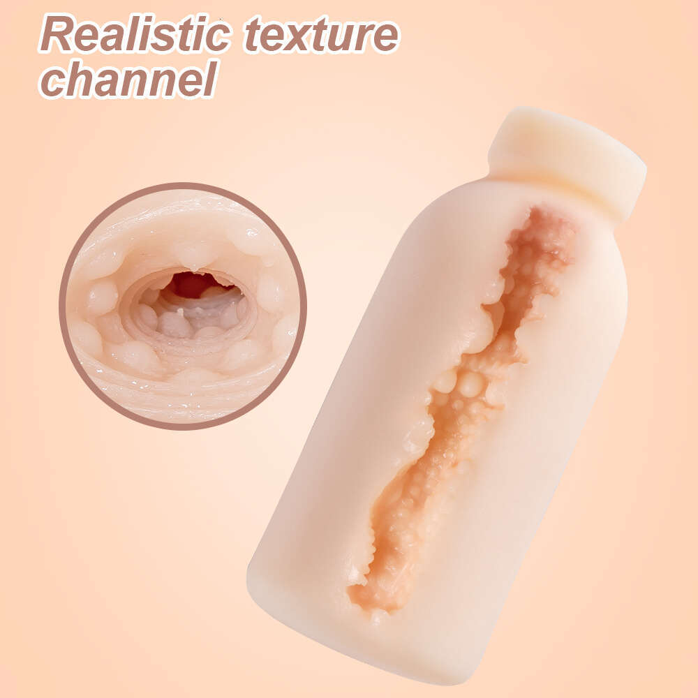 Masturbator Pocket Real Vagina Male Masturbation Toys Sexual Tool Exerciser for Adult Mini Milk Bottle Sex Toy for Men18+