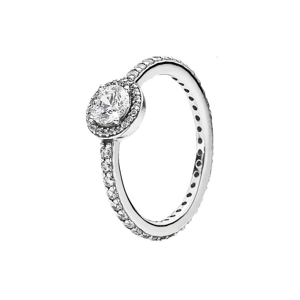 925 Sparking Rose Gold bone Teardrop Love Heart Clover Clear Zircon CZ Rings For Women Anniversar Wedding Jewelry