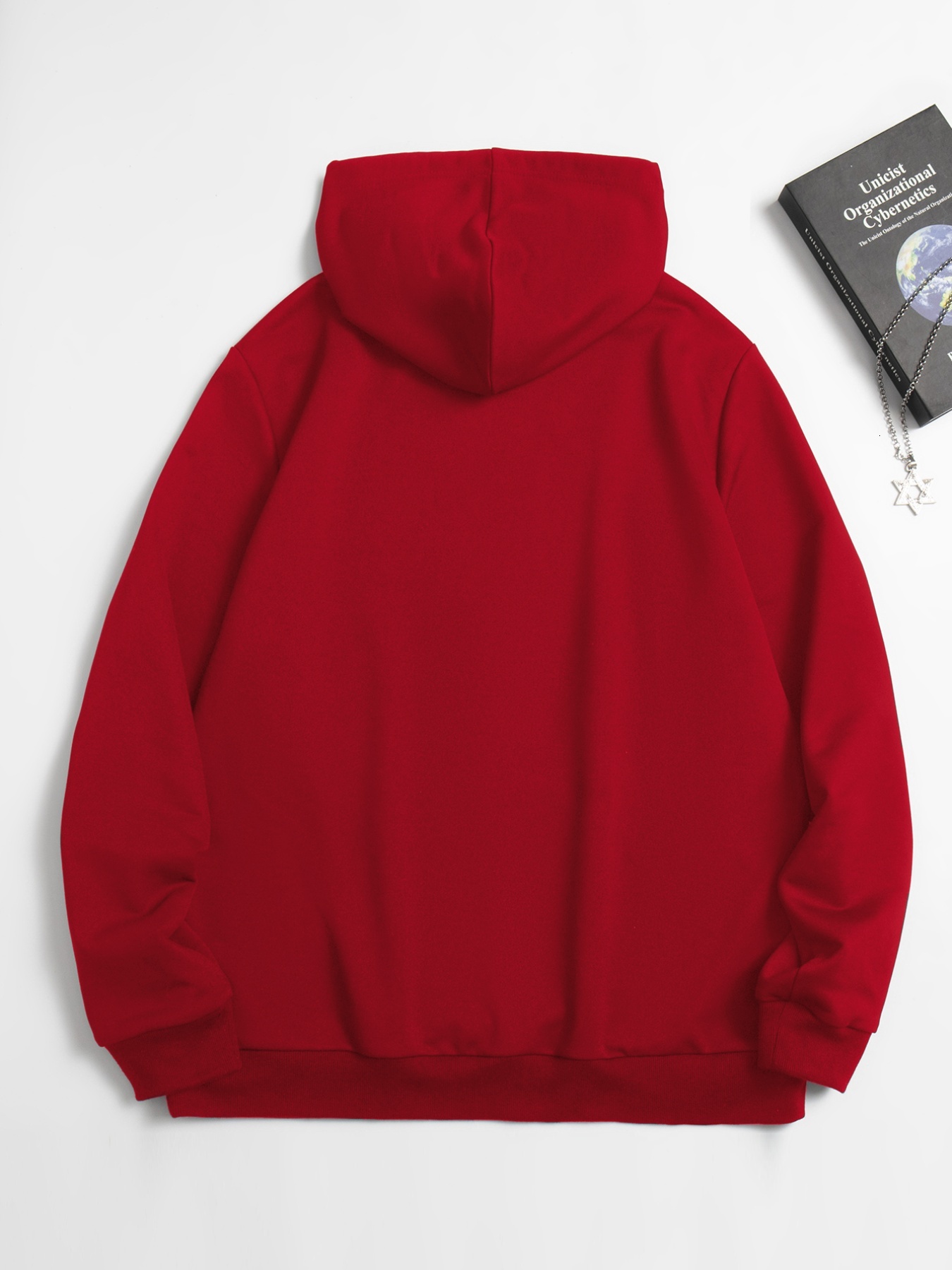 Santa Cruz Hoodie for Men - Casual Polyester Hooded Sweatshirt with Cartoon Pattern, Knit Fabric, Regular Fit, Hooded Design for Autumn Winter