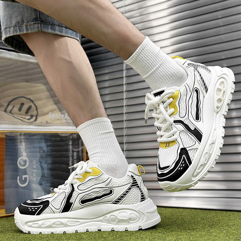 Men's New Spring Autumn Thick Soled Height Increasing Casual Sports Shoes