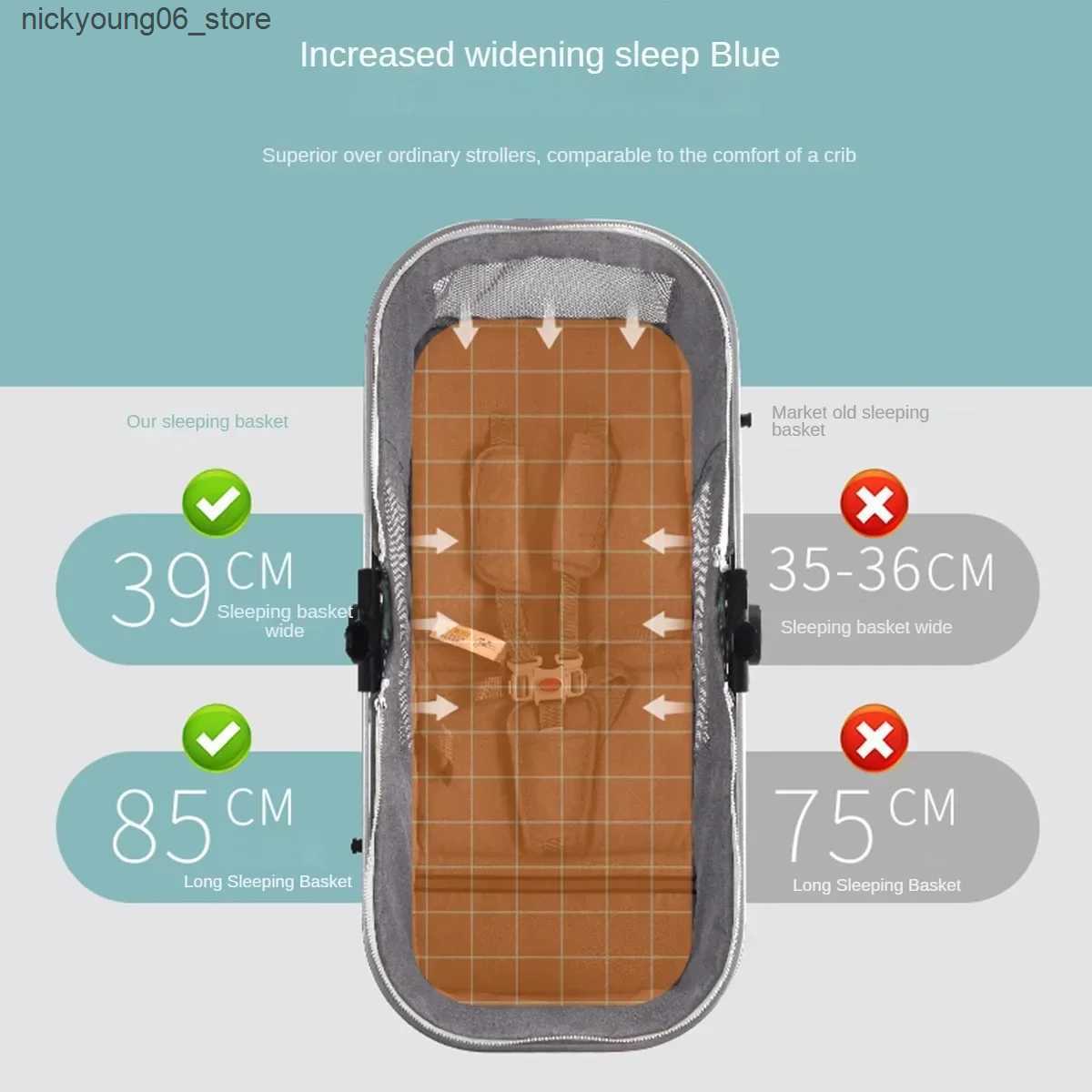 Strollers# 3in1 baby stroller High Landscape baby pram portable baby pushchair multifunctional Newborn Carriage double faced 739 model L240910