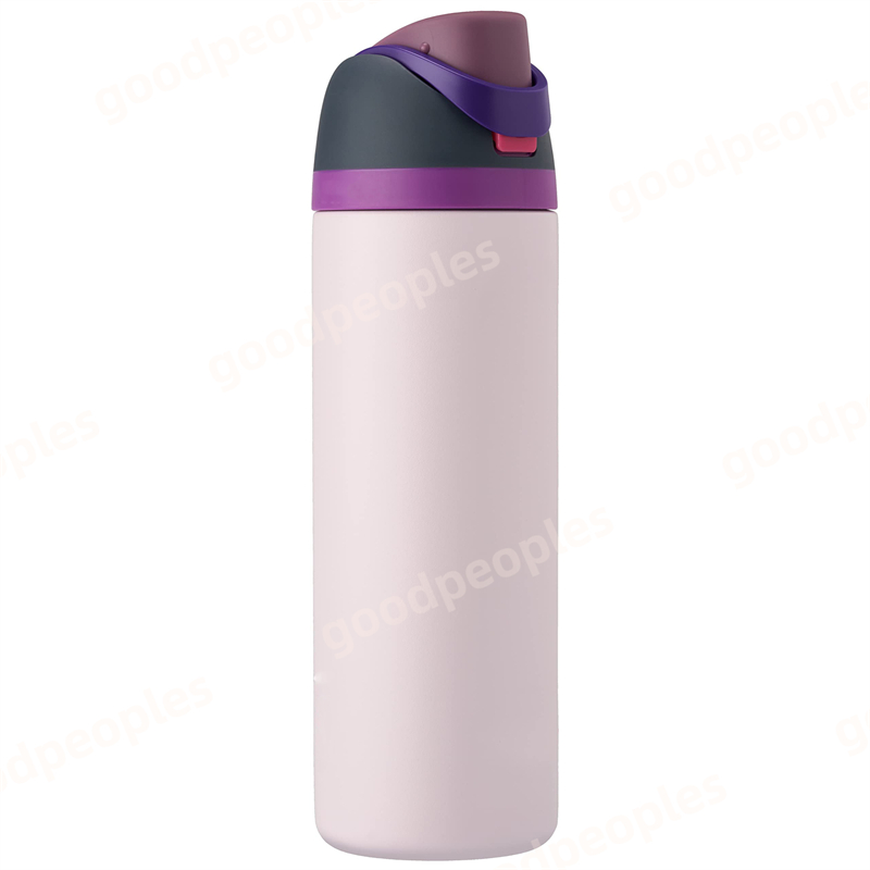 OWALA Large Capacity Stainless Steel Double Layer Insulated Cup Outdoor Sports Water Bottle Bounce Portable Handheld Water Cup Fruit Cup