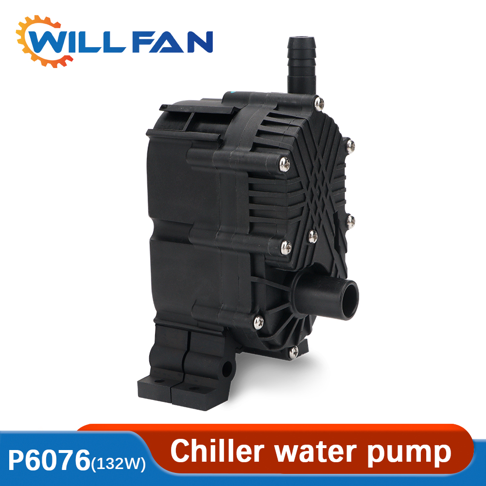 Will Fan P6076 Water Pump 24V 132W 17.5L/Min Flow 40m Head for S&A Industrial Chiller CW-6000 and Machine Tool Equipment