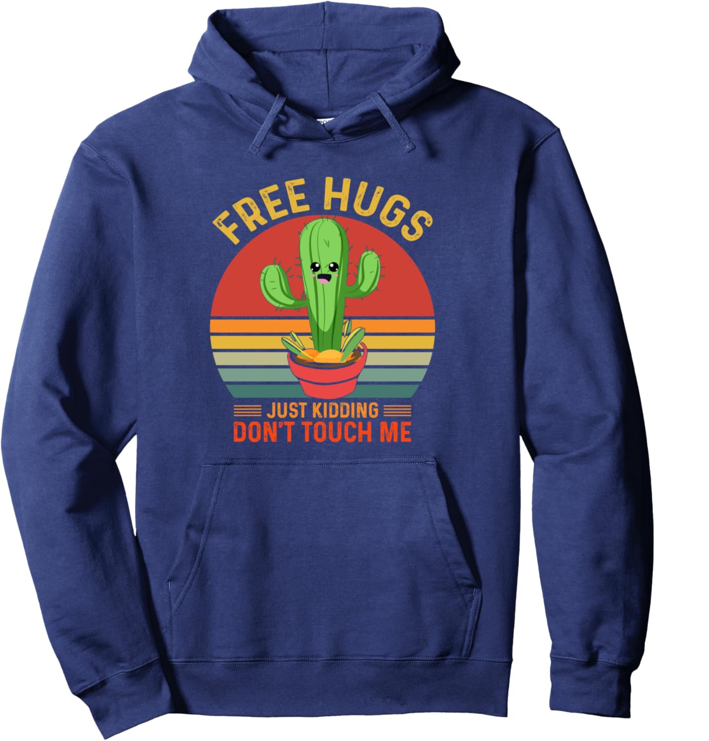 Hoodie for Mens Womens Free Hugs Just Kidding Dont Touch Me Humor Pullover Hoodie Graphic Hoodies sweatshirt Pullover Long Sleeve