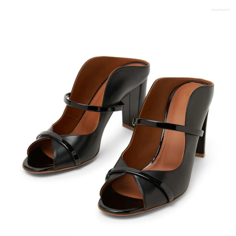 2025 S Fashion Designer Sandals Rome Open Toe Narrow Band Women High Heels Solid Color Slip On Outdoor Slippers Western Concise Ladies Shoes