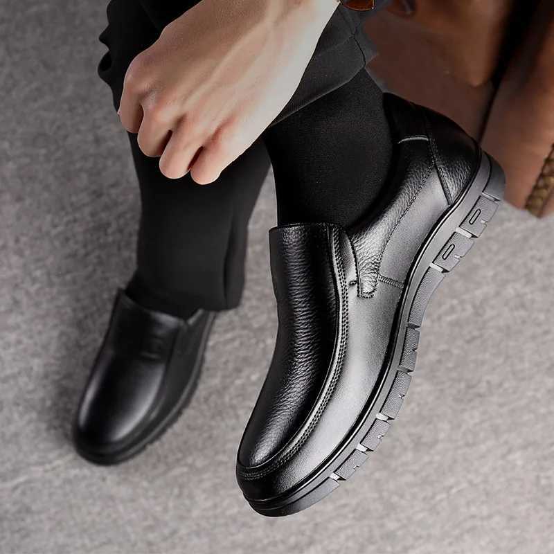 Genuine Leather Handmade Shoes 2023 Casual Shoes For Men Flat Platform Walking Shoe Outdoor Footwear Loafers Breathable SneakersXJ250118