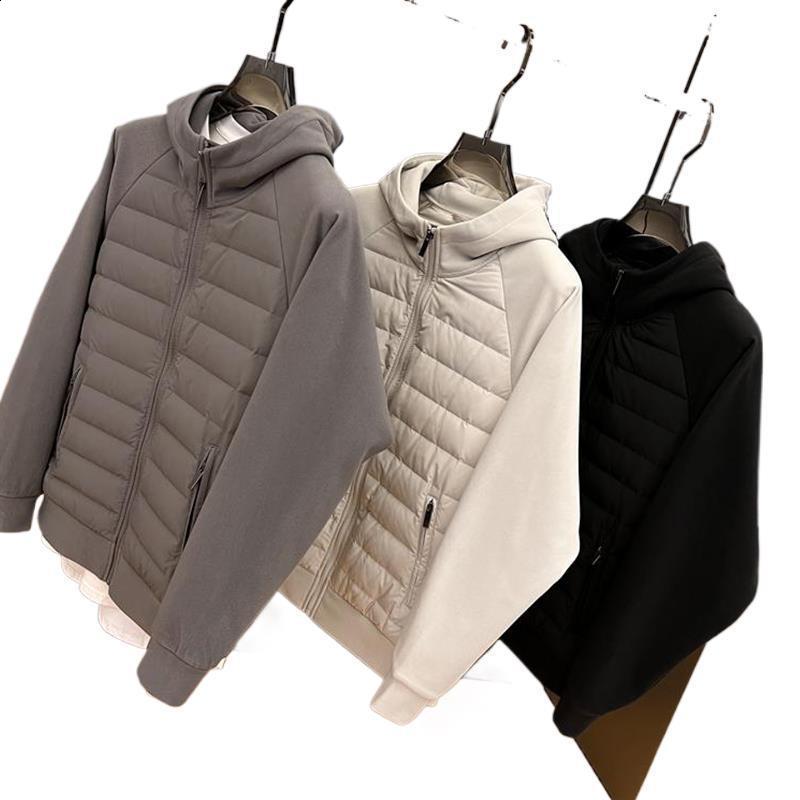 Monday Flow Down Jacket Men Women Golf Clothing Loose Coats Couple Coat Casual Sport Korea White Duck Wear 240716