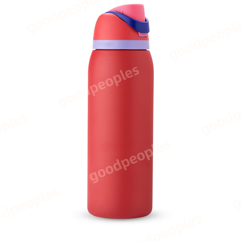 OWALA Large Capacity Stainless Steel Double Layer Insulated Cup Outdoor Sports Water Bottle Bounce Portable Handheld Water Cup Fruit Cup